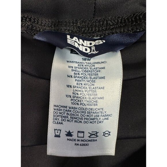 Lands' End Women's Swim Shorts - Black and Paisley Print - Picture 13 of 16